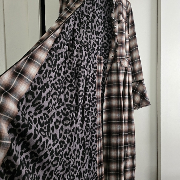 Free People Odessa Plaid Duster - Picture 4 of 6